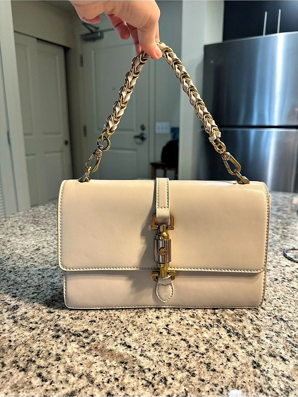Charles & Keith Beige Shoulder Bag